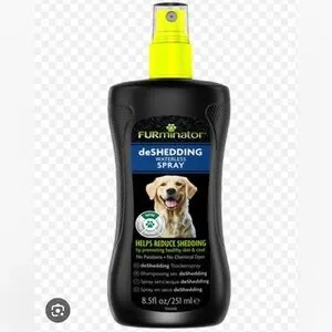 FURminator Black and Yellow deShedding Waterless Spray for Dogs